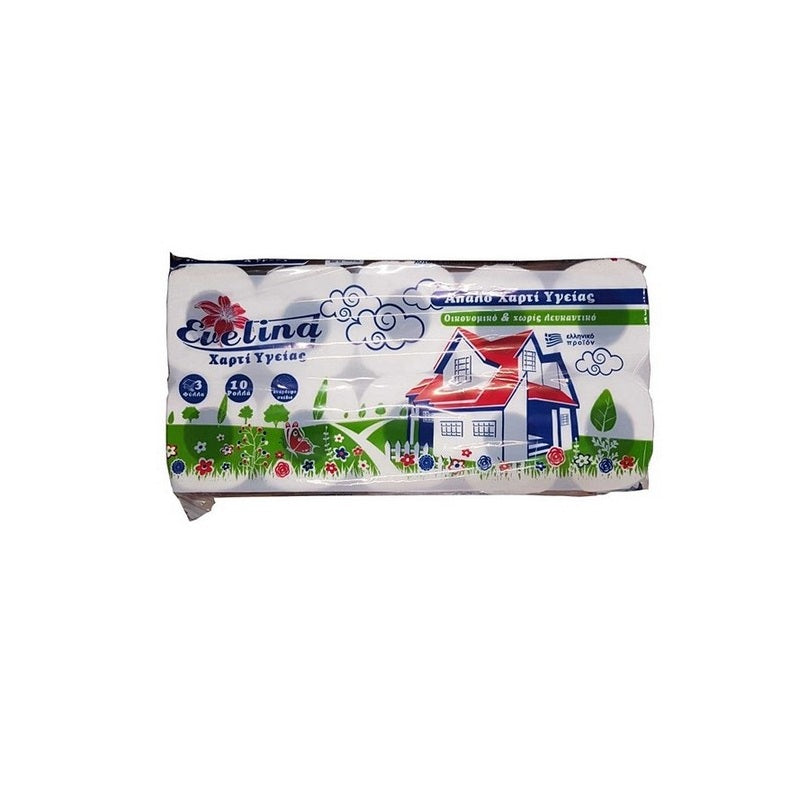 ΧΑΡΤΙ ΥΓΕΙΑΣ 10ΤΕΜ 3Φ 750gr EVELINA