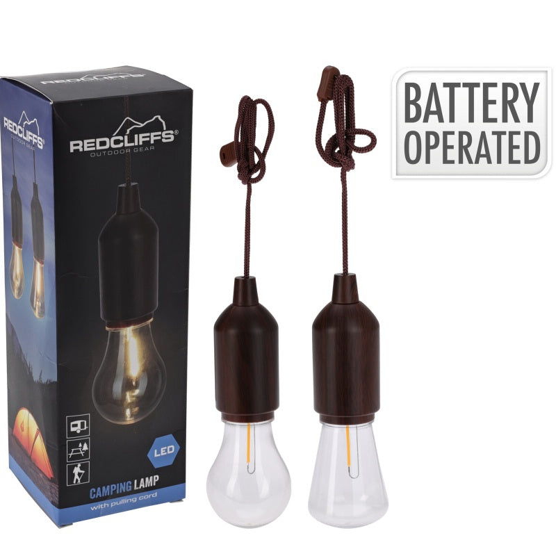 ΛΑΜΠΑ LED ΜΕ ΜΠΑΤΑΡΙΑ ΚΑΙ ΚΟΡΔΟΝΙ 50cm RED CLIFFS