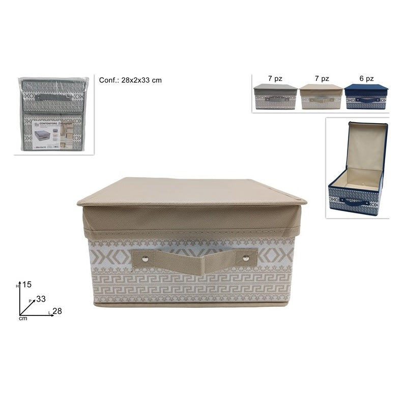 ΚΟΥΤΙ ΑΠΟΘΗΚΕΥΣΗΣ ΜΕ ΣΧΕΔΙΑ 28x33x15cm NONWOVEN