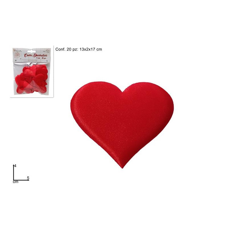 ΚΑΡΔΙΕΣ ΥΦΑΣΜΑΤΙΝΕΣ 5εκ ΣΕΤ 20ΤΕΜ