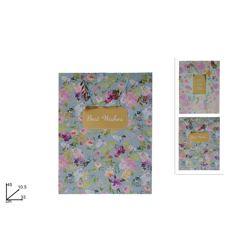 ΤΣΑΝΤΑ ΔΩΡΟΥ ΦΛΟΡΑΛ ΠΑΣΤΕΛ 33x45x10cm