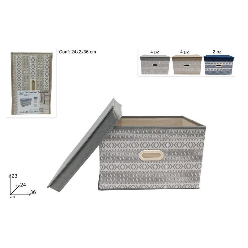 ΚΟΥΤΙ ΑΠΟΘΗΚΕΥΣΗΣ ΜΕ ΣΧΕΔΙΑ 36x24x23cm NONWOVEN