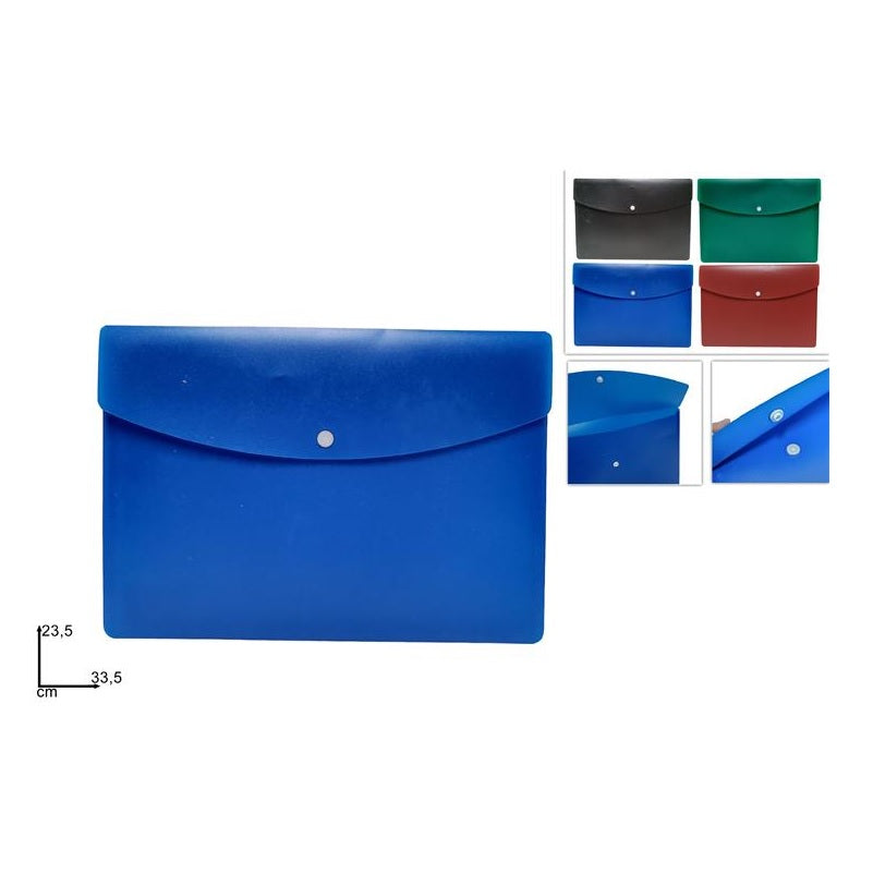 ΦΑΚΕΛΟΣ ΜΕ ΚΟΥΜΠΙ 33.5x23.5cm ΔΙΑΦΟΡΑ ΧΡΩΜΑΤΑ