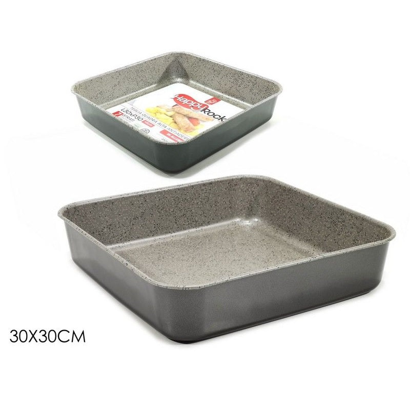 ΤΑΨΙ ΤΕΤΡΑΓΩΝΟ ΑΛΟΥΜΙΝΙΟΥ ΑΝΤΙΚΟΛΛΗΤΙΚΟ 30x30x5cm GUSTO CASA