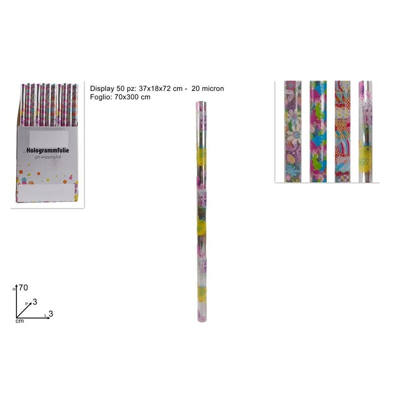 ΖΕΛΟΦΑΝ ΤΥΠΩΜΕΝΟ ΡΟΛΟ 70x300εκ ΠΑΣΧΑΛΙΝΟ