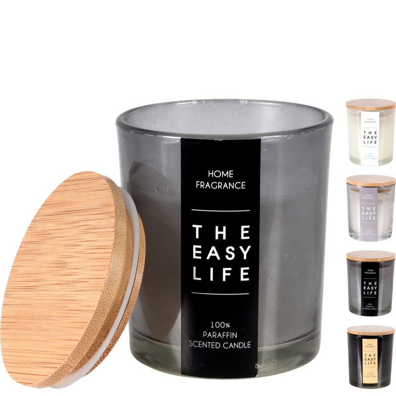 ΚΕΡΙ ΑΡΩΜΑΤΙΚΟ 7x8.5cm BAMBOO EASY LIFE ΓΥΑΛΙΝΟ ΠΟΤΗΡΙ