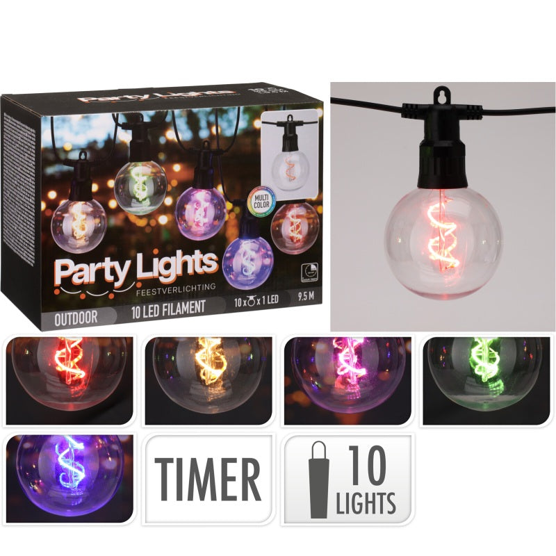 ΓΙΡΛΑΝΤΑ ΛΑΜΠΑΚΙΑ ΧΡΩΜΑΤΙΣΤΑ 10 BALLS 1 LED 80mm 9.5m