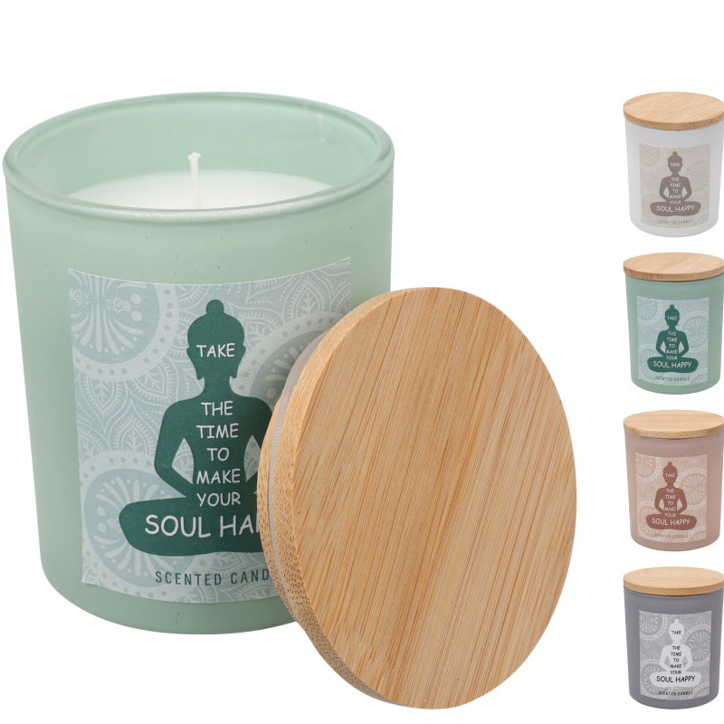 ΚΕΡΙ ΑΡΩΜΑΤΙΚΟ 7x8.5cm BAMBOO ΚΑΠΑΚΙ ΓΥΑΛΙΝΟ ΠΟΤΗΡΙ