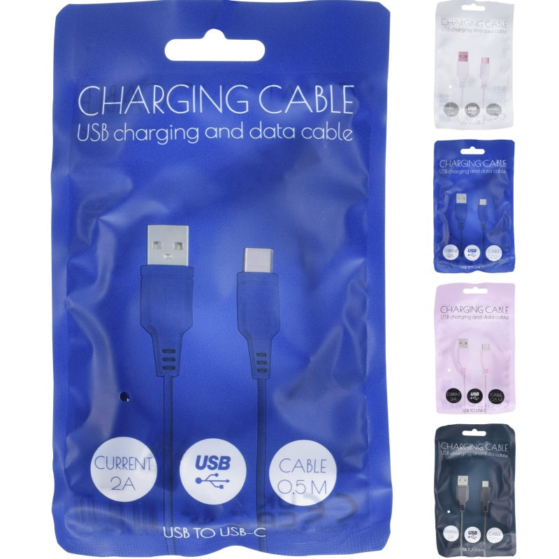 ΚΑΛΩΔΙΟ USB TYPE C 0.5m 2A