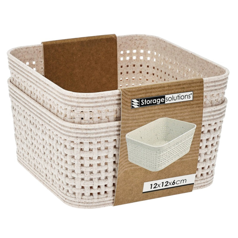 ΚΑΛΑΘΙ ΠΛΑΣΤΙΚΟ ΣΕΤ 2ΤΕΜ 12x12x6cm STORAGE SOLUTIONS
