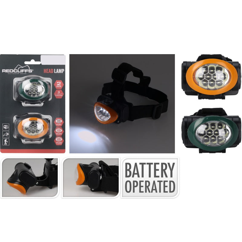 ΦΑΚΟΣ ΚΕΦΑΛΗΣ LED 2ΤΕΜ 3 ΛΕΙΤΟΥΡΓΙΕΣ RED CLIFFS