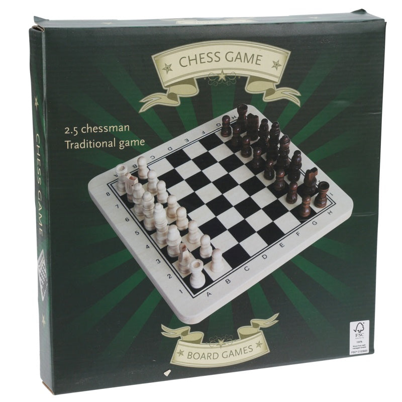 ΣΚΑΚΙ ΞΥΛΙΝΟ 30x30cm BOARD GAMES