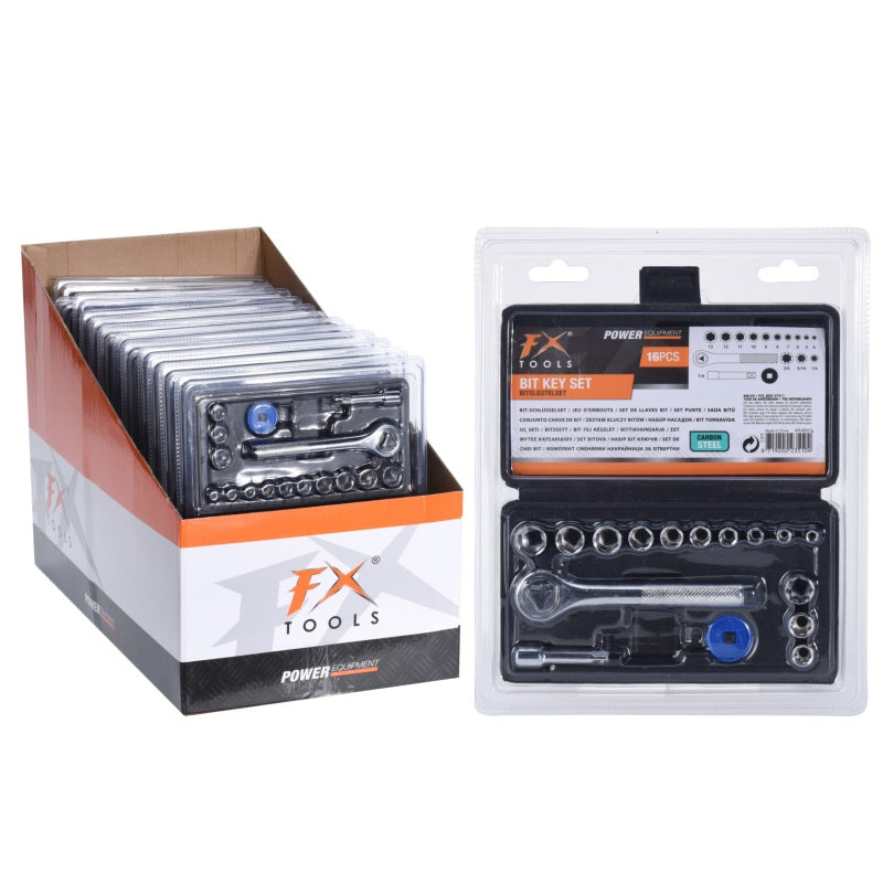 ΚΑΣΤΑΝΙΑ ΜΕ ΚΑΡΥΔΑΚΙΑ ΣΕΤ 16ΤΕΜ FX TOOLS