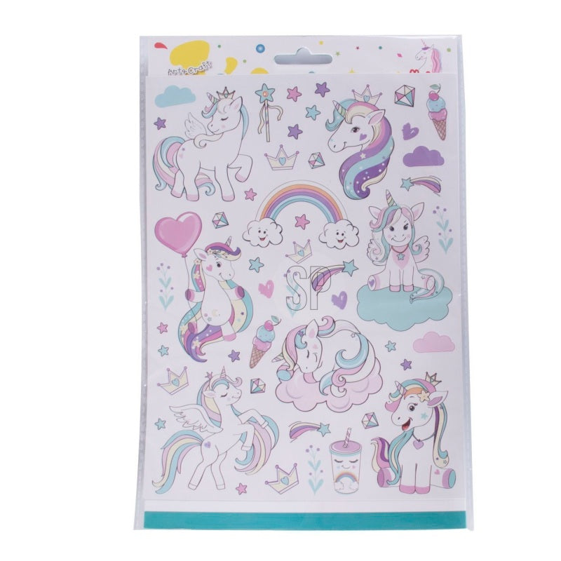 ΑΥΤΟΚΟΛΛΗΤΑ UNICORN 2 ΦΥΛΛΑ ART & CRAFT