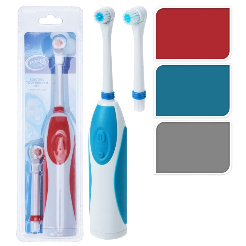 ΟΔΟΝΤΟΒΟΥΡΤΣΑ ΗΛΕΚΤΡΙΚΗ ΜΕ 2 ΑΝΤΑΛΛΑΚΤΙΚΑ EXCELLENT DENTALCARE