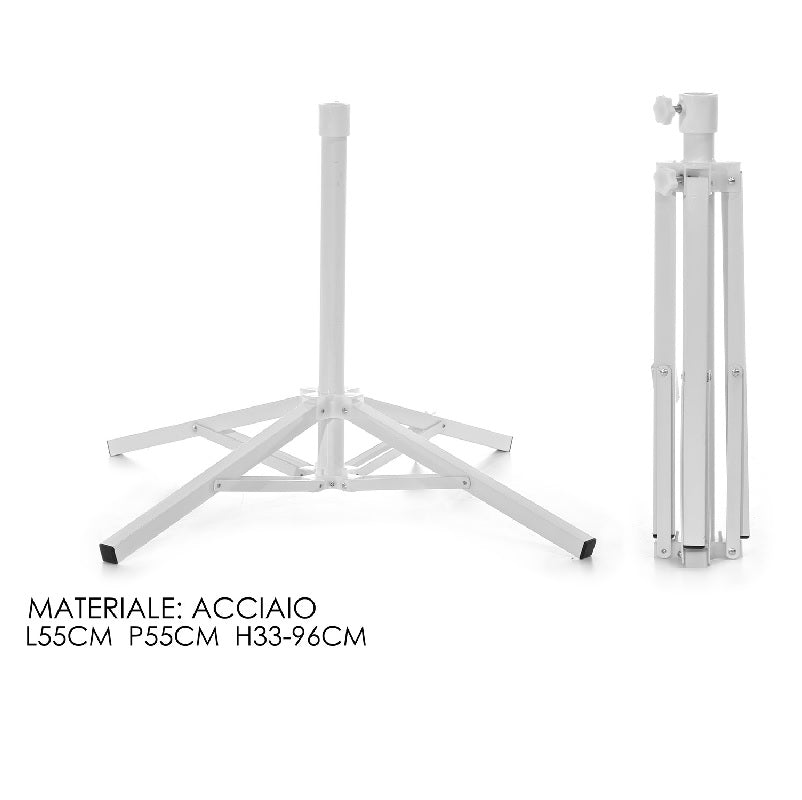 ΒΑΣΗ ΟΜΠΡΕΛΑΣ ΑΤΣΑΛΙ ΜΕ 4 ΠΟΔΙΑ 55x55x33/96cm VESTI CASA