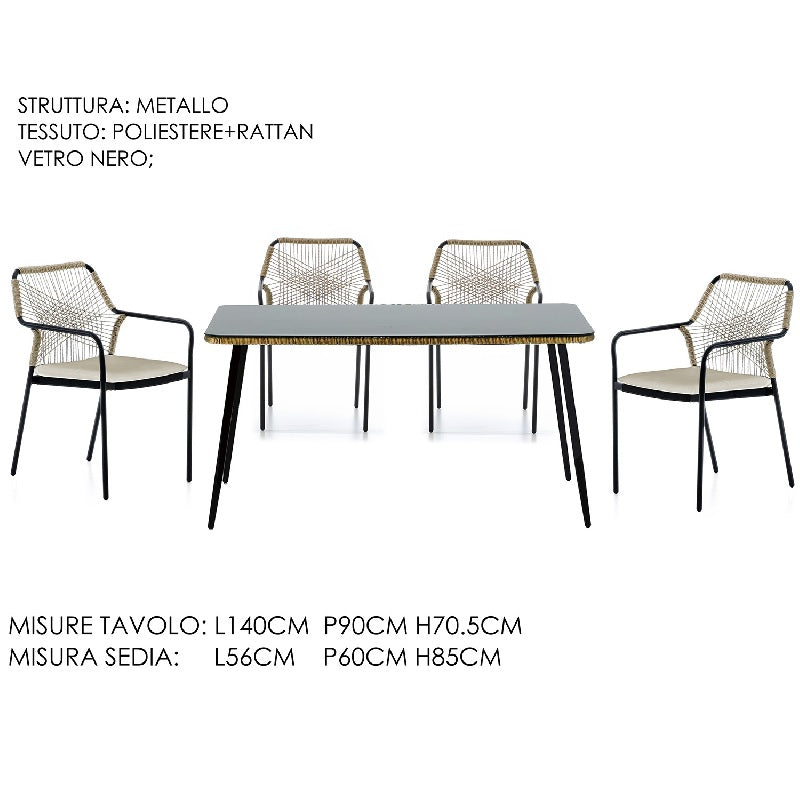 ΤΡΑΠΕΖΙ ΜΕΤΑΛΛΙΚΟ 140x90x70cm ΜΕ 4 ΚΑΡΕΚΛΕΣ