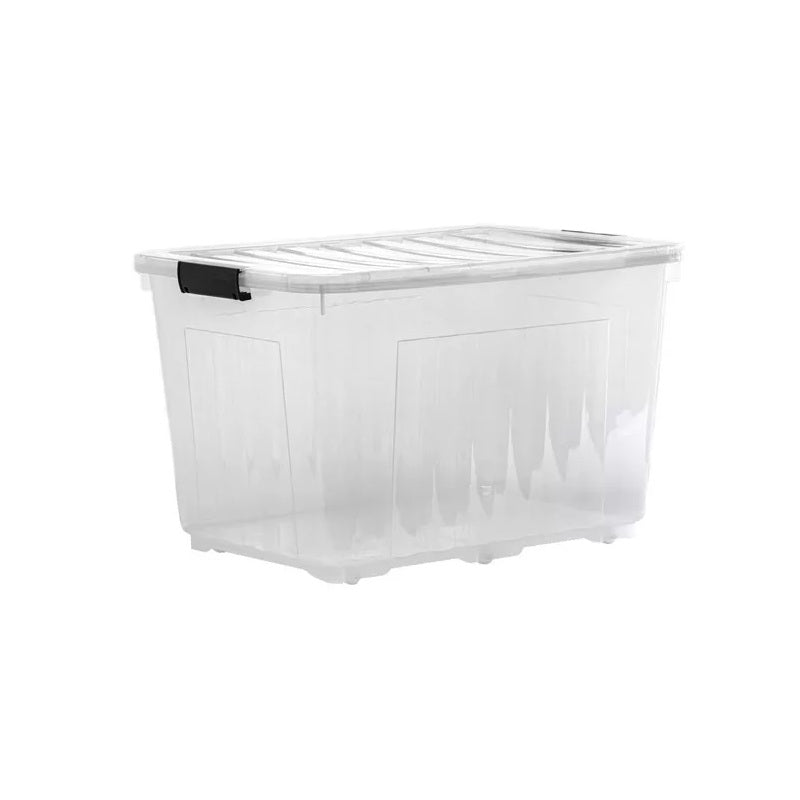 ΚΟΥΤΙ ΑΠΟΘΗΚΕΥΣΗΣ ΠΛΑΣΤΙΚΟ 72lt 57x40x36cm ΜΕ ΡΟΔΕΣ