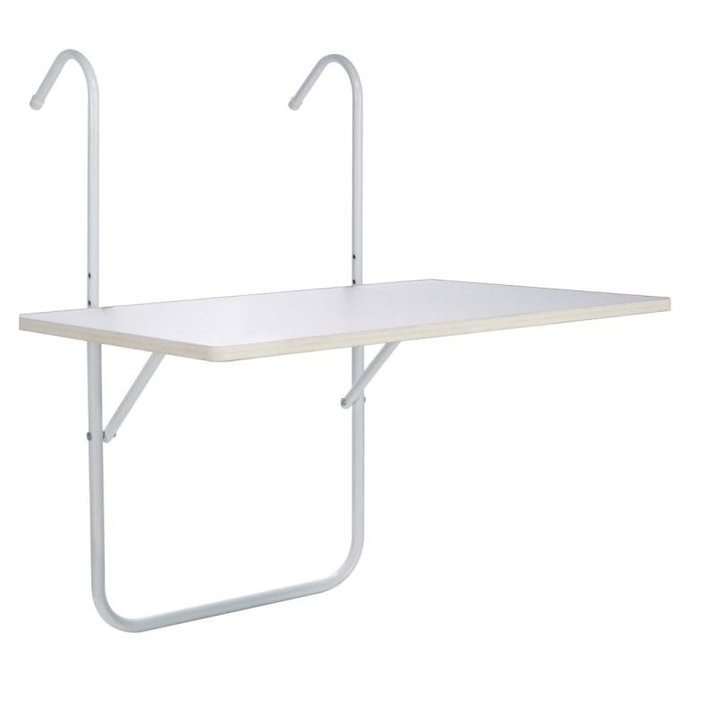 ΤΡΑΠΕΖΙ ΚΡΕΜΑΣΤΟ ΜΠΑΛΚΟΝΙΟΥ ΛΕΥΚΟ 60x40x74cm ANKOR