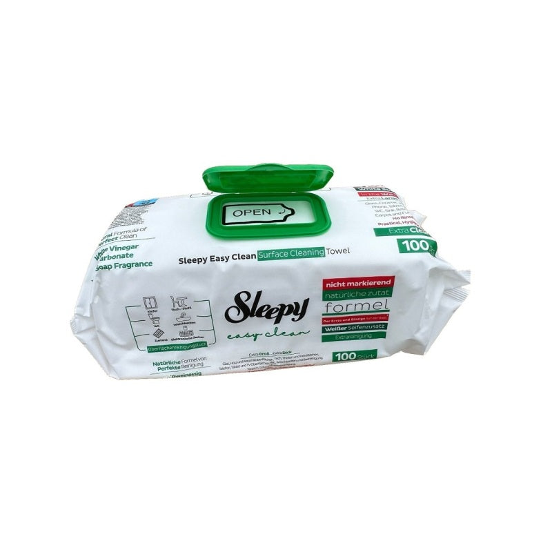 ΥΓΡΟΜΑΝΤΗΛΑ ΕΠΙΦΑΝΕΙΩΝ SLEEPY EASY CLEAN 100ΤΕΜ WHITE SOAP