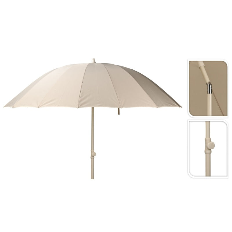 ΟΜΠΡΕΛΑ ΘΑΛΑΣΣΗΣ 190x225cm ΠΟΛΥΕΣΤΕΡΙΚΗ ΑΛΟΥΜΙΝΙΟΥ