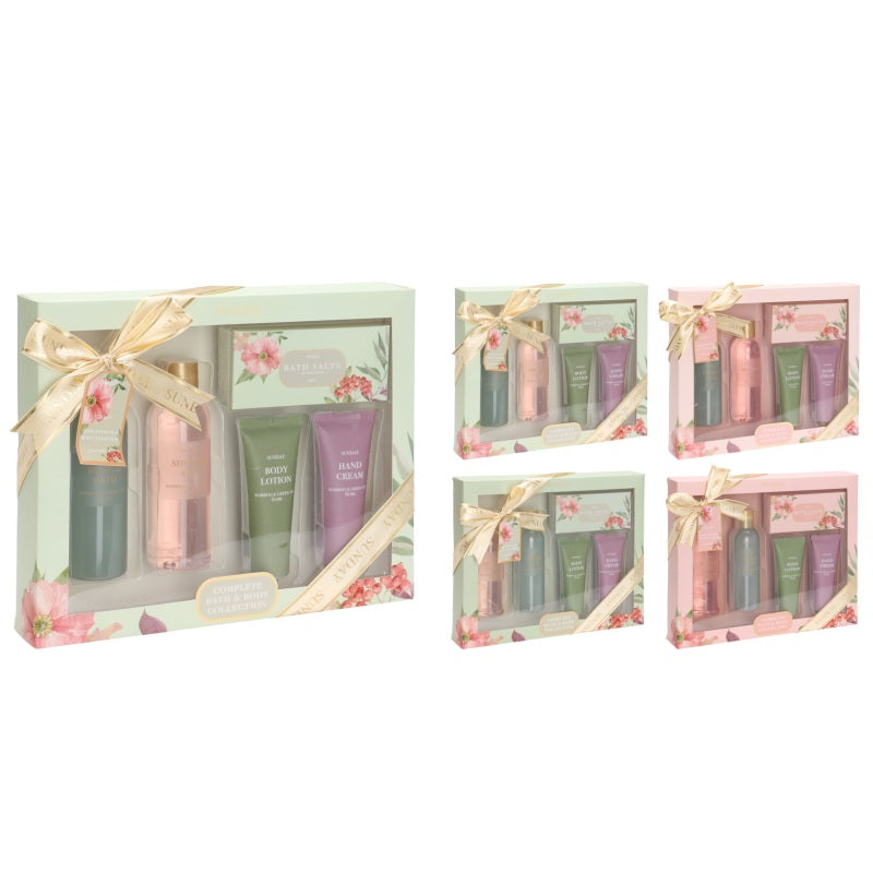 BATH SET 5ΤΕΜ LILY PEONY GIFTBOX
