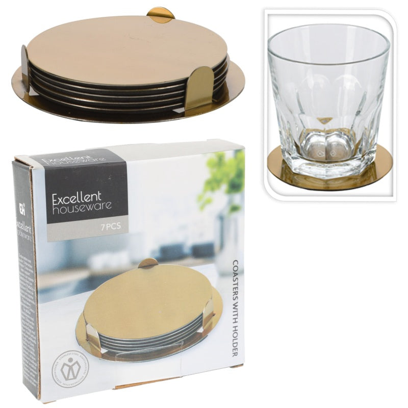 ΣΟΥΒΕΡ ΜΕΤΑΛΛΙΚΑ ΣΕΤ 7ΤΕΜ ΧΡΥΣΟ EXCELLENT HOUSEWARE