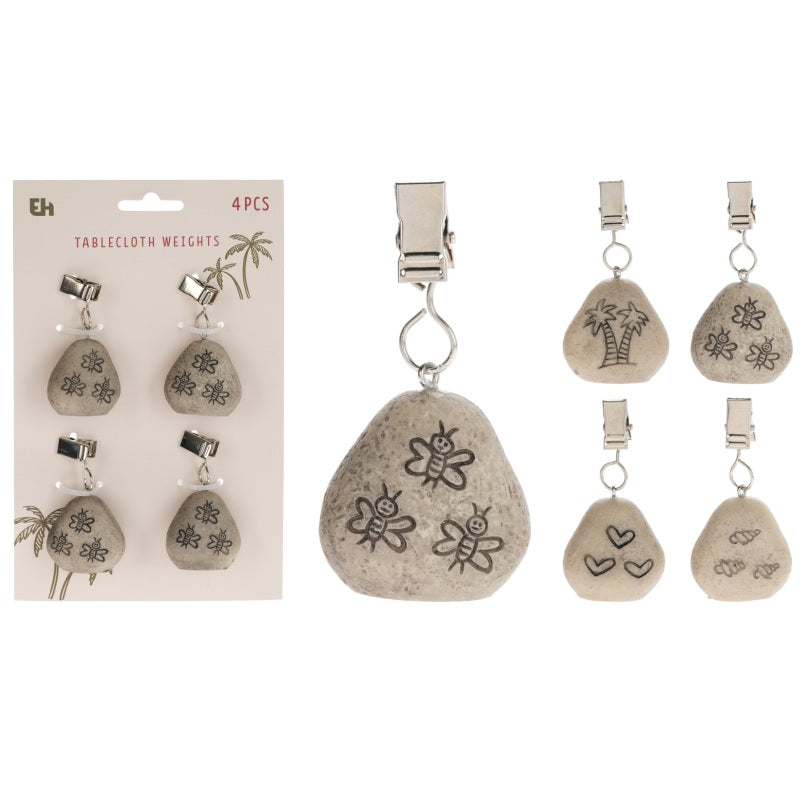 ΒΑΡΙΔΙΑ ΤΡΑΠΕΖΟΜΑΝΤΗΛΟΥ ΠΕΤΡΑ 4ΤΕΜ EXCELLENT HOUSEWARE