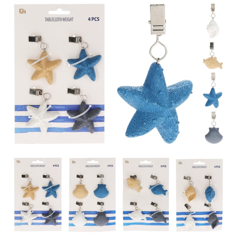 ΒΑΡΙΔΙΑ ΤΡΑΠΕΖΟΜΑΝΤΗΛΟΥ BEACH 4ΤΕΜ EXCELLENT HOUSEWARE