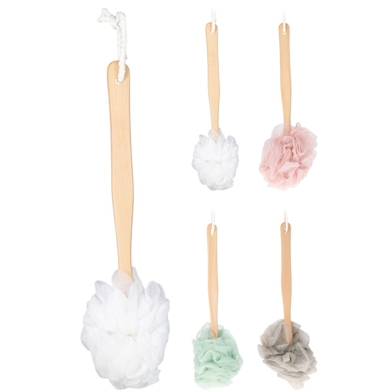 ΣΦΟΥΓΓΑΡΙ ΜΠΑΝΙΟΥ ΔΙΧΤΥ ΜΕ ΞΥΛΙΝΗ ΛΑΒΗ 40cm ELEGANZA