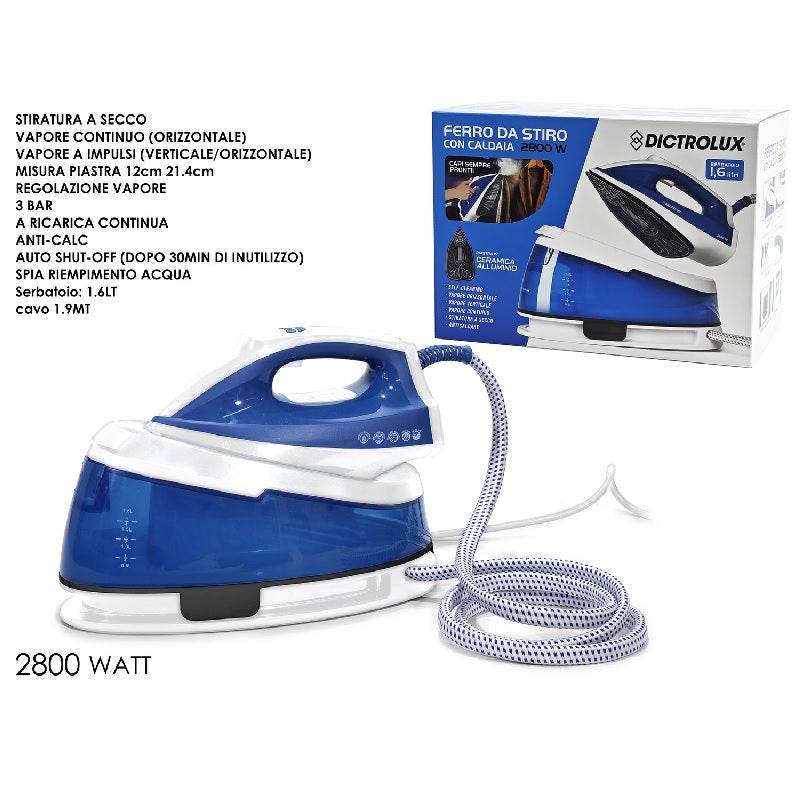 ΣΙΔΕΡΟ ΑΤΜΟΥ 2800W ΜΕ ΔΟΧΕΙΟ 1.6lt DICTROLUX