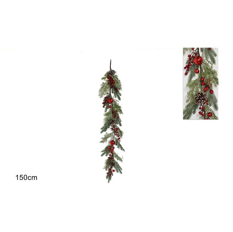 ΓΙΡΛΑΝΤΑ ΚΛΑΔΙ ΜΕ ΚΟΥΚΟΥΝΑΡΕΣ ΡΟΔΙΑ ΜΠΑΛΕΣ 150cm