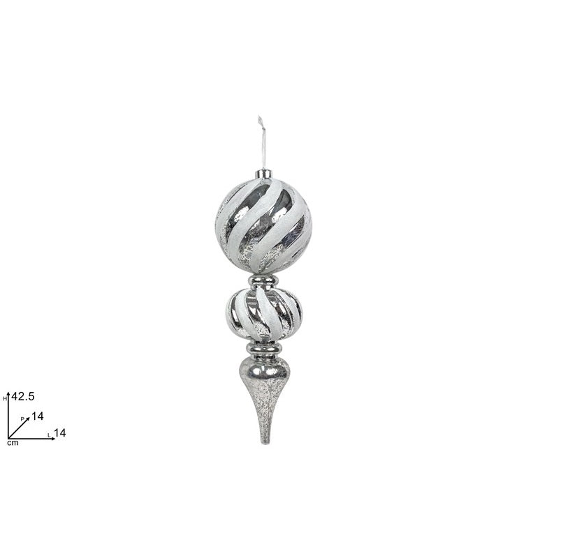 ΣΤΟΛΙΔΙ ΜΠΑΛΕΣ 45x15cm ΑΣΗΜΙ ΡΙΓΕ GLITTER