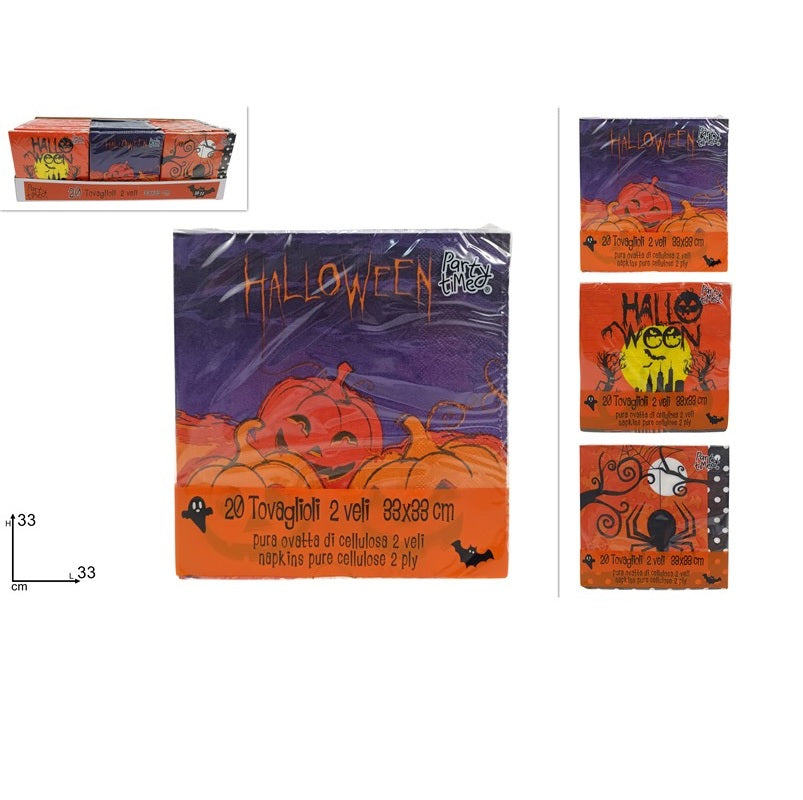 ΧΑΡΤΟΠΕΤΣΕΤΕΣ HALLOWEEN 33x33cm 20TEM