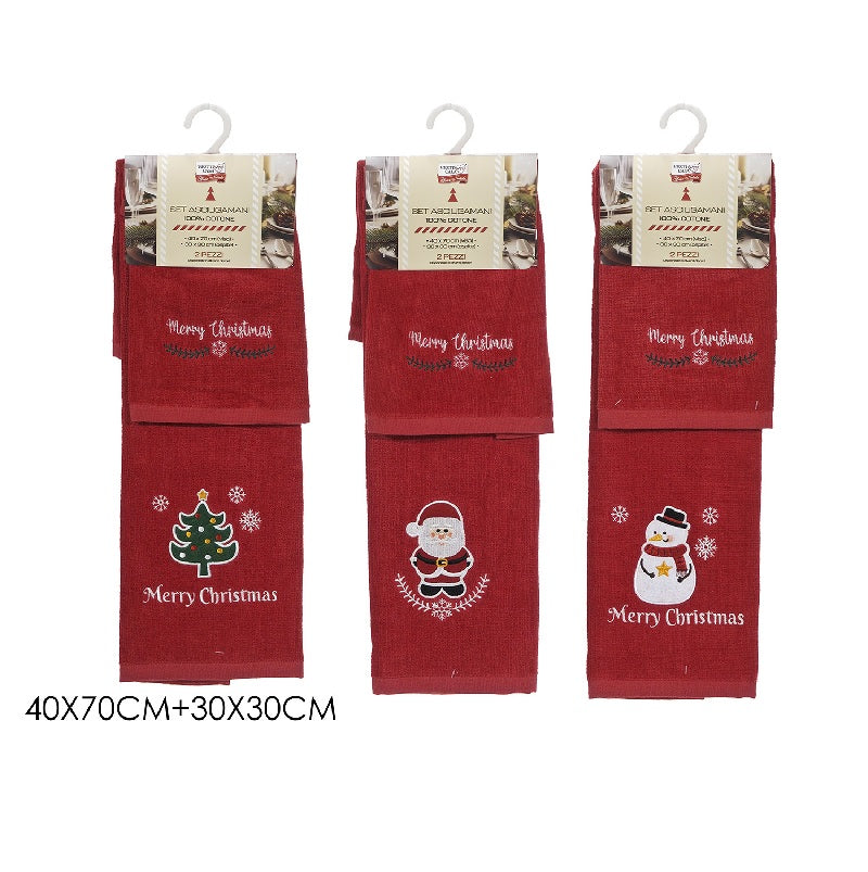 ΠΕΤΣΕΤΑ ΚΟΥΖΙΝΑΣ XMAS 2TEM 40x70cm 30x30cm