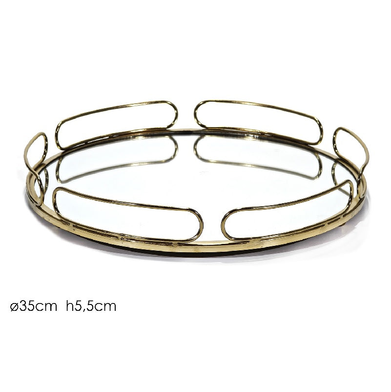 ΔΙΣΚΟΣ ΧΡΥΣΟΣ ΚΑΘΡΕΠΤΗΣ 35x5.5cm