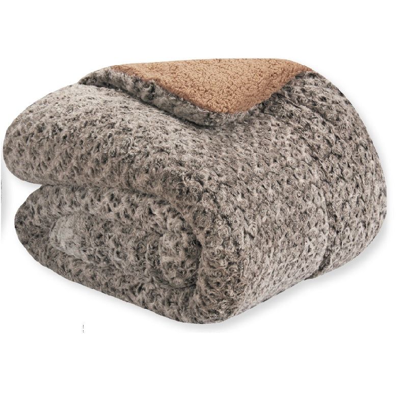 ΠΑΠΛΩΜΑ 200x220cm ΚΑΦΕ ΓΟΥΝΑ ΠΡΟΒΑΤΑΚΙ SUPER SOFT