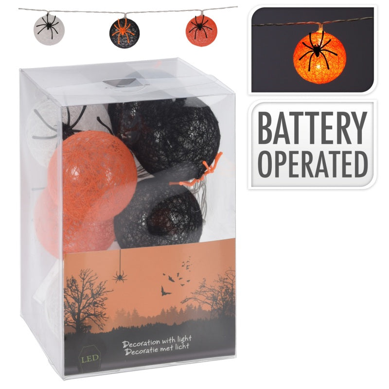 ΓΙΡΛΑΝΤΑ 10 ΜΠΑΛΕΣ ΜΕ ΦΩΣ 6cm ΑΡΑΧΝΗ