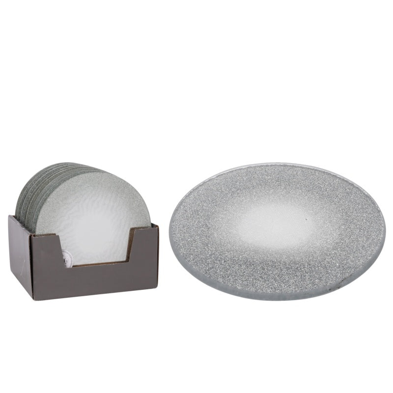 ΠΙΑΤΟ ΔΙΑΚΟΣΜΗΤΙΚΟ ΚΑΘΡΕΠΤΗΣ ΑΣΗΜΙ GLITTER 20cm