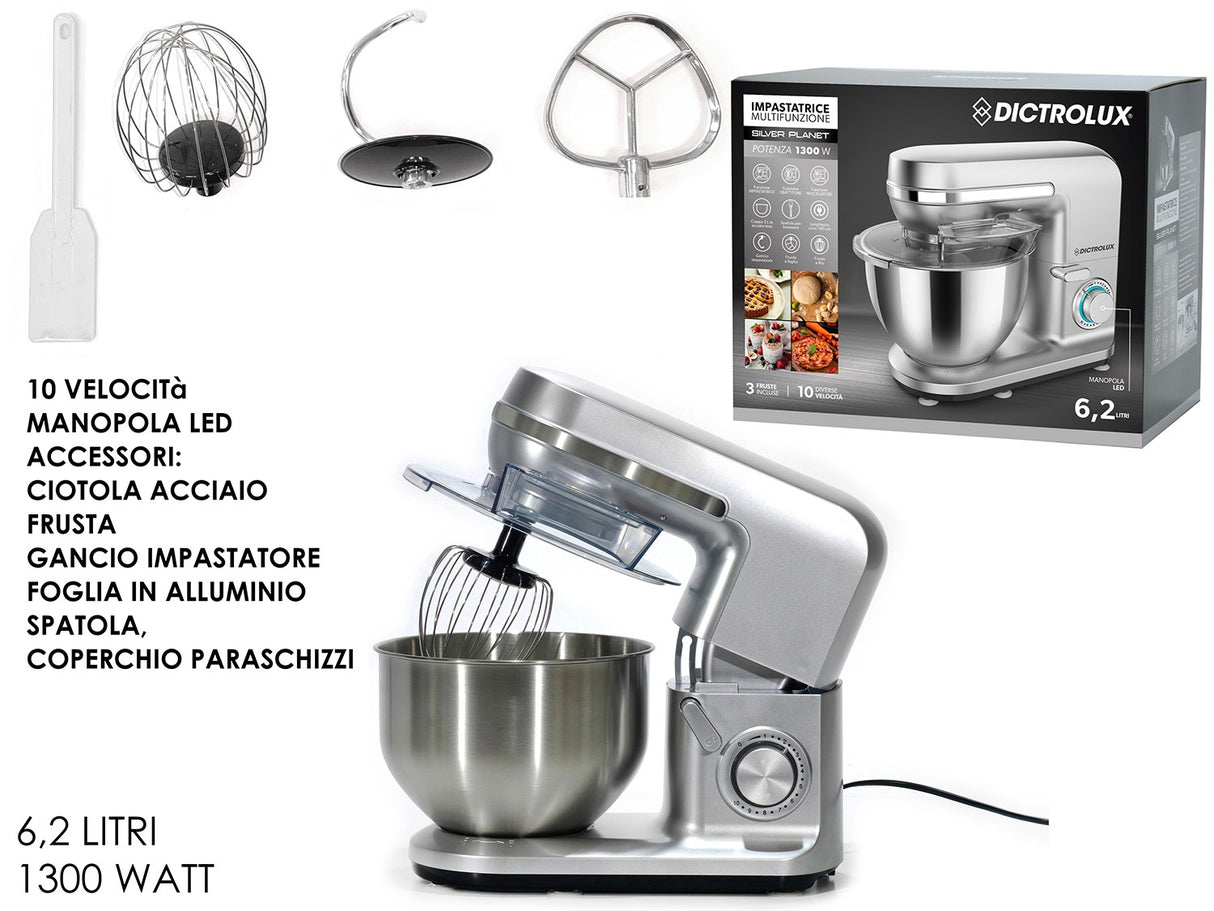ΜΙΞΕΡ ΜΕ ΚΑΔΟ 6.2lt 1300W ΠΟΛΥΛΕΙΤΟΥΡΓΙΚΟ DICTROLUX