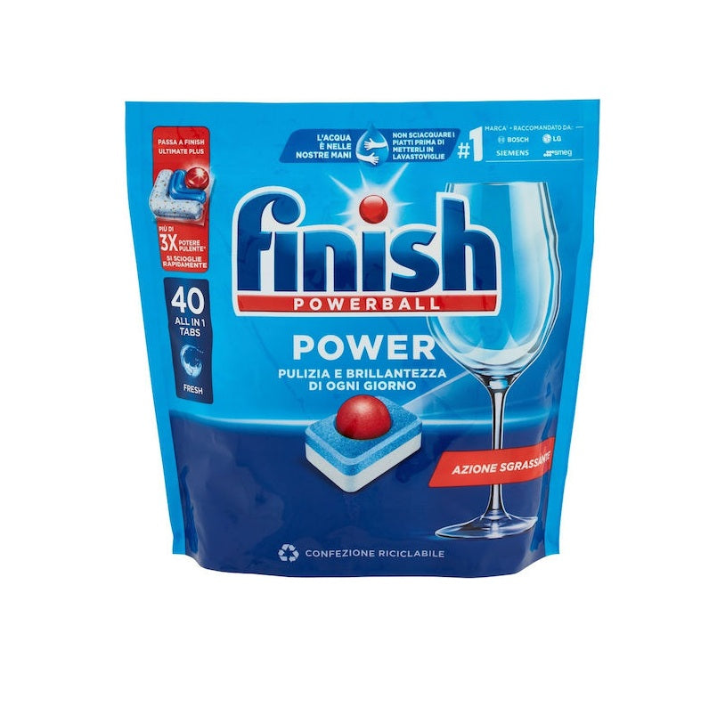 FINISH POWERBALL 40 ΤΑΜΠΛΕΤΕΣ ΠΛΥΝΤΗΡΙΟΥ ΠΙΑΤΩΝ 640gr