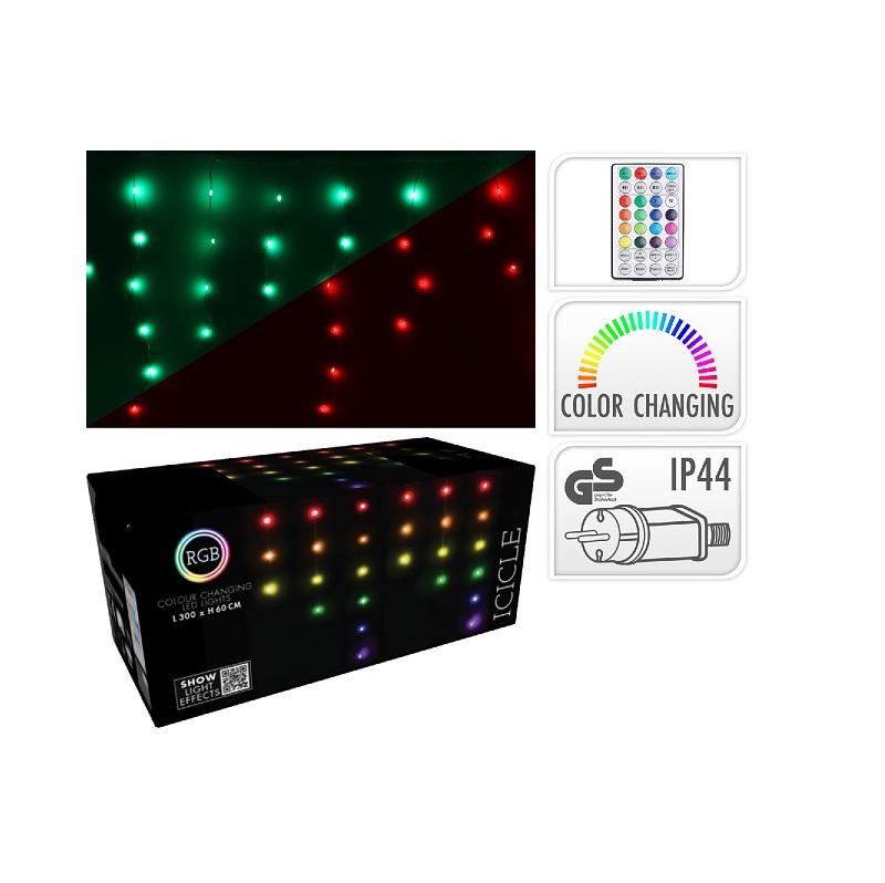 ΚΟΥΡΤΙΝΑ RGB 85LED ΔΙΑΦ.ΚΑΛ.ΧΡΩΜ.ΛΑΜΠ. 3mx60cm ΜΕ ΤΗΛΕΧΕΙΡΙΣΤΗΡΙΟ