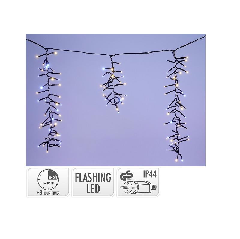 ΚΟΥΡΤΙΝΑ FLASH CLUSTER 1032LED ΘΕΡΜΟ/ΨΥΧΡΟ ΛΕΥΚΟ 7mx48cm ΑΣΥΜΜΕΤΡΗ ΜΕ ΧΡΟΝΟΔΙΑΚΟΠΤΗ