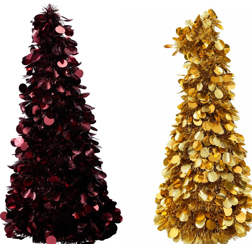 ΔΕΝΤΡΟ XMAS ΠΟΥΛΙΕΣ ΜΕΤΑΛΙΖΕ ΜΠΟΡΝΤΟ 60cm