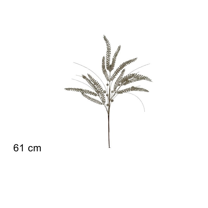 ΚΛΑΔΙ ΧΡΥΣΟ XMAS ΜΕ GLITTER 61cm
