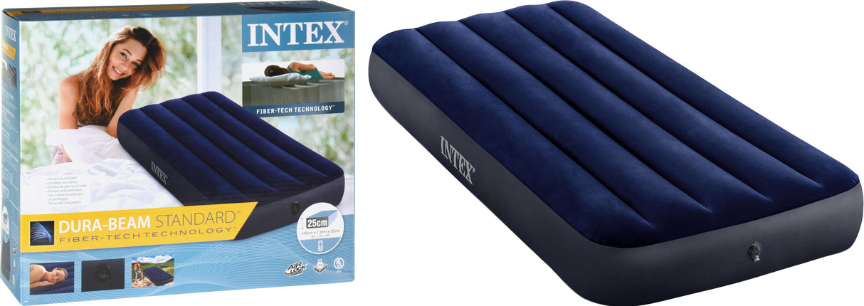 ΣΤΡΩΜΑ ΦΟΥΣΚΩΤΟ 76x191x25cm FIBER TECH ΒΕΛΟΥΤΕ INTEX