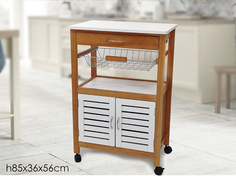 ΤΡΟΛΕΥ ΜΕ ΝΤΟΥΛΑΠΙ 85x56x36cm VESTI CASA