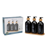 ΝΤΙΣΠΕΝΣΕΡ ΣΕΤ 3ΤΕΜ x 500ml ΠΛΑΣΤΙΚΟ ΣΕ ΞΥΛΙΝΗ ΒΑΣΗ