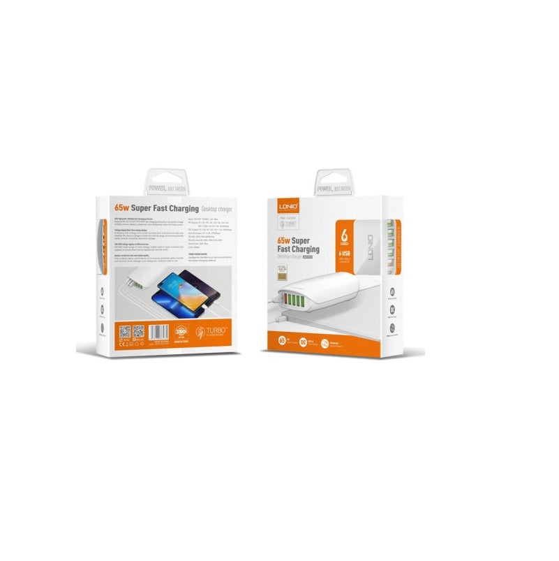 ΦΟΡΤΙΣΤΗΣ ΔΙΚΤΥΟΥ LDNIO 65W SUPER FAST