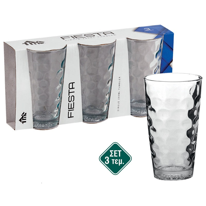 ΠΟΤΗΡΙΑ ΝΕΡΟΥ 3ΤΕΜ 290ml FIESTA